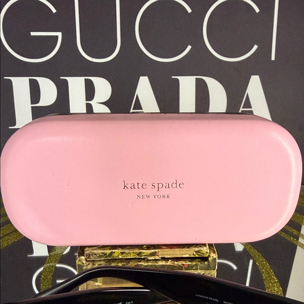 Kate Spade Black Studded Cat-Eye Sunglasses - Picture 3 of 8